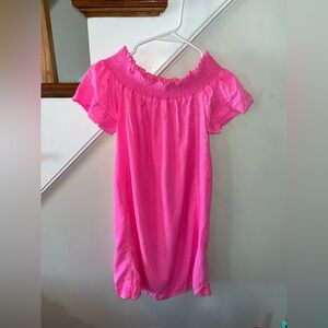 Vineyard Vines hot pink off the shoulder dress, size XS
